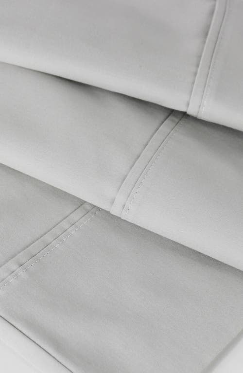 Melange Home Pleat Detail 400 Thread Count Sheet Set With Bonus Pillowcases In Gray