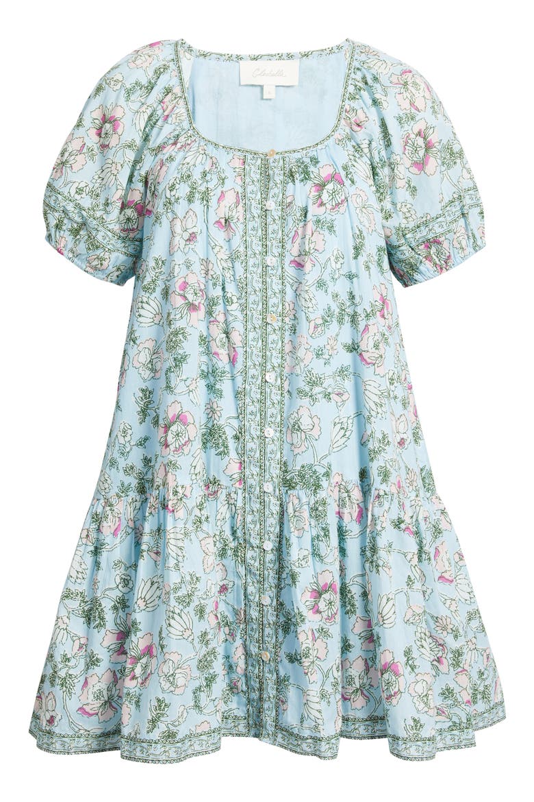 Elodie Floral Drop Waist Minidress, Alternate, color, LUNA FLORA PRINT
