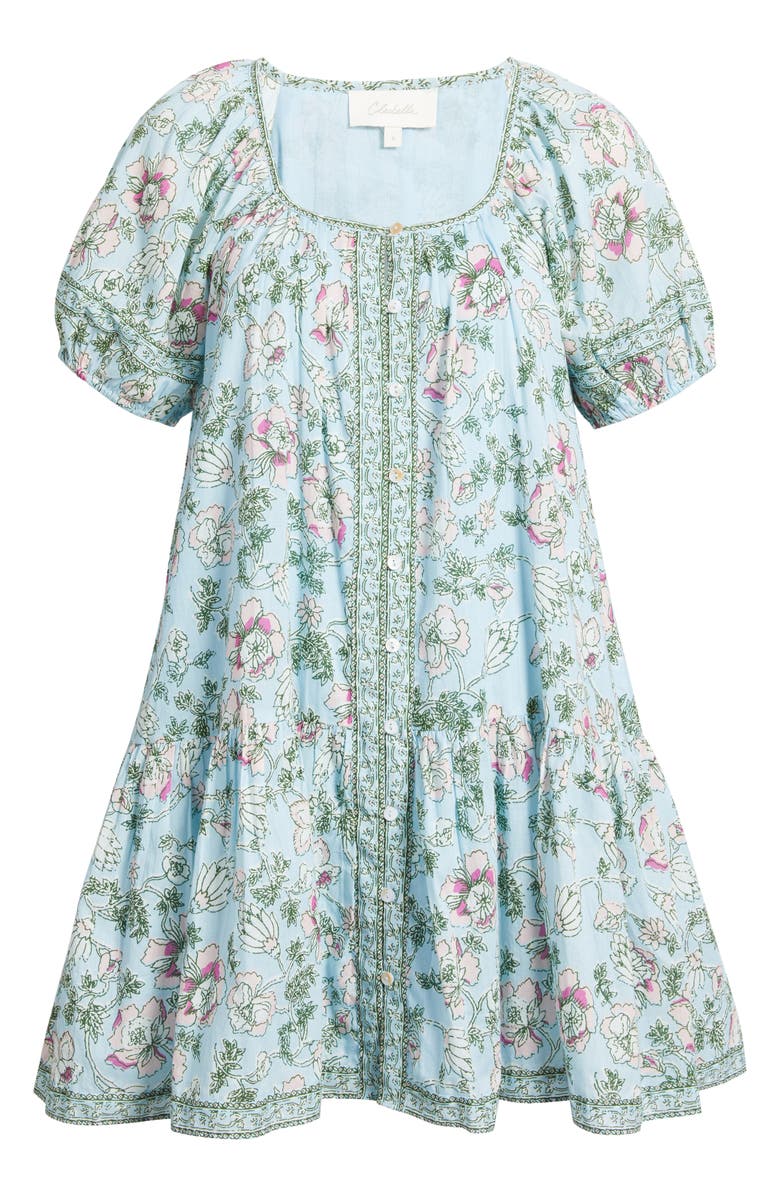 Cleobella Elodie Floral Drop Waist Minidress, Alternate, color, Luna Flora Print