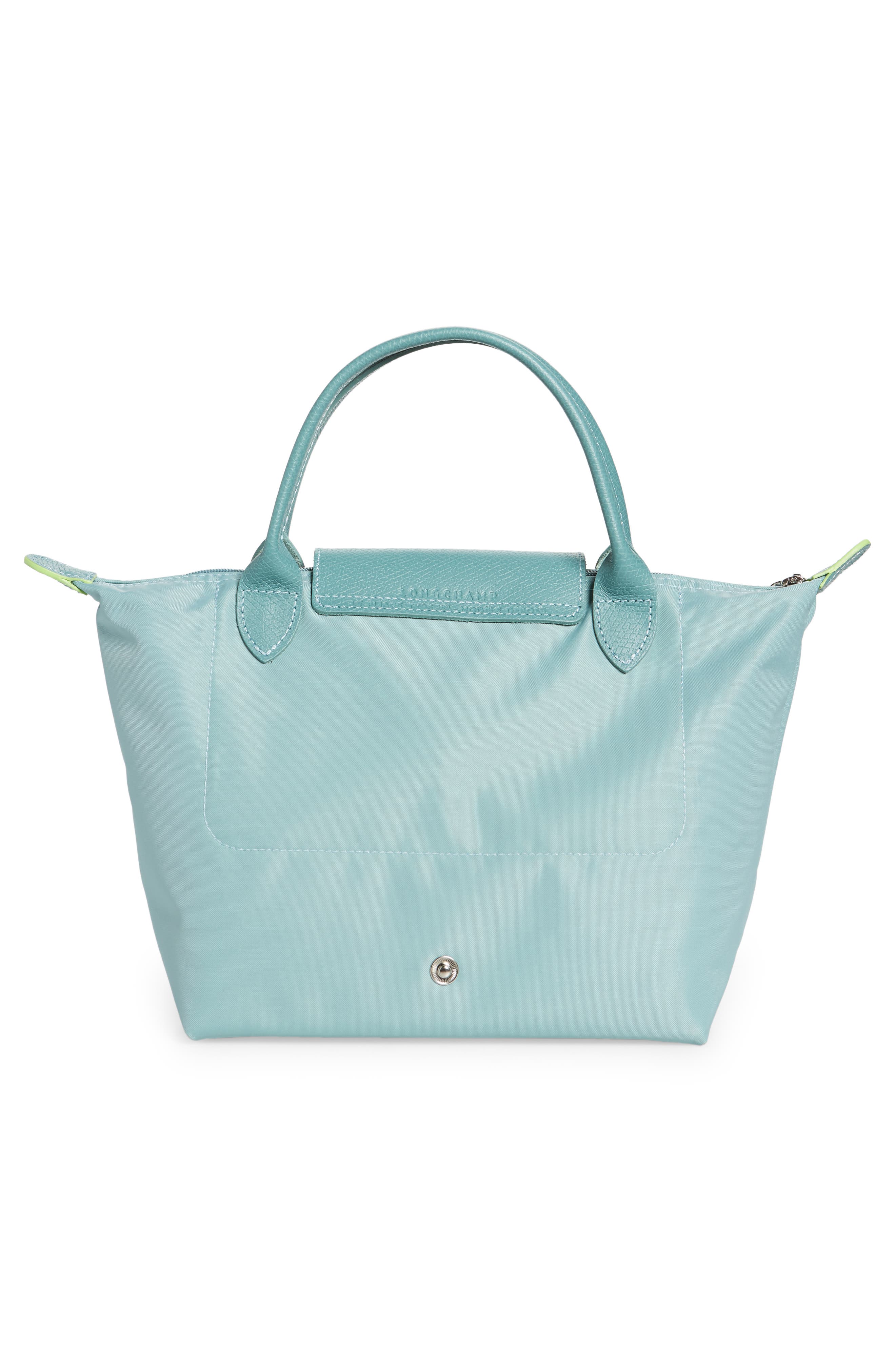 Le Pliage Green Recycled Canvas Top Handle Bag, Alternate, color, LAGOON