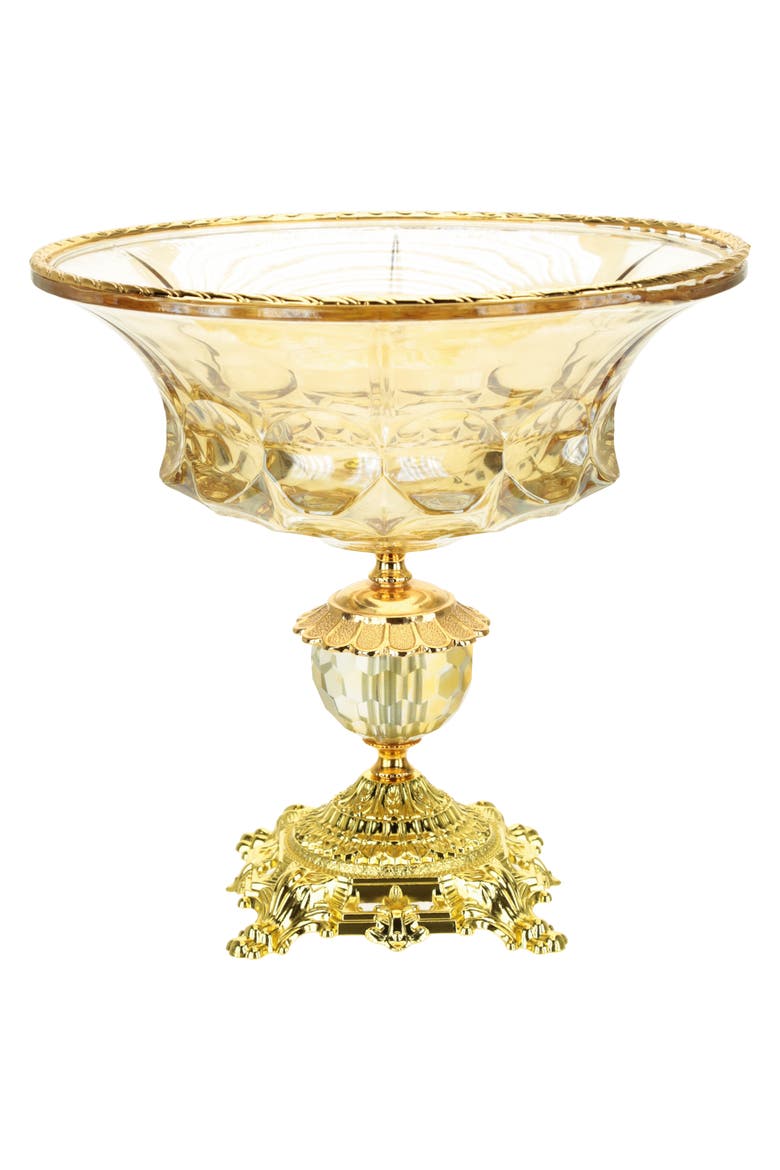 Classic Pedestal Bowl, Main, color, Amber