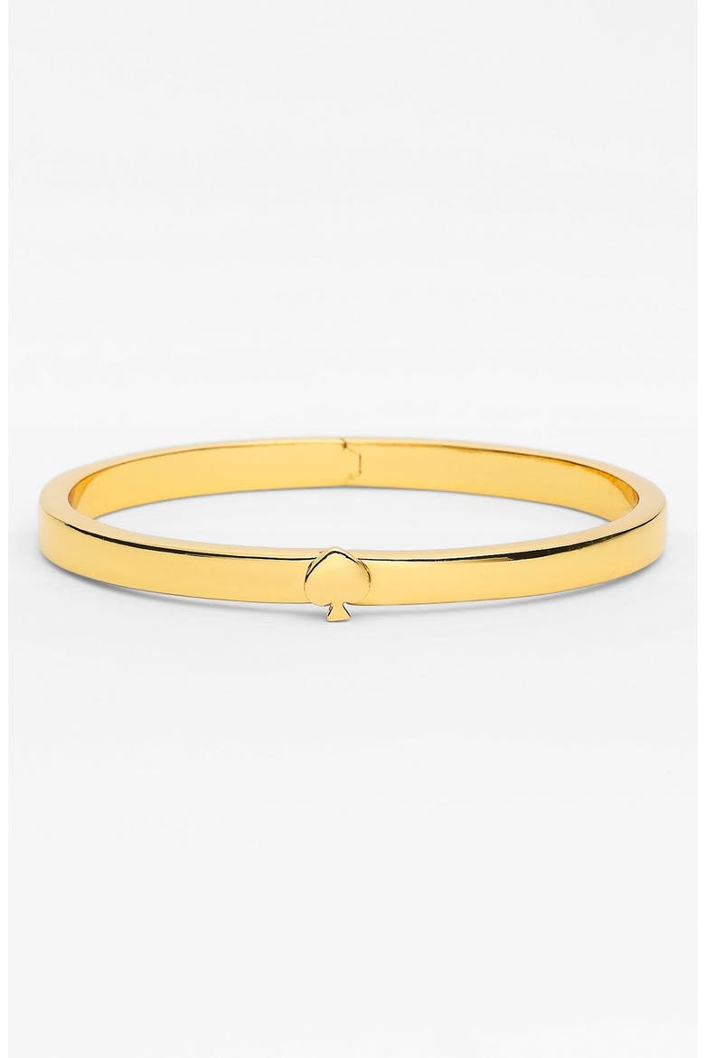 'spade' thin hinged bangle, Alternate, color, GOLD
