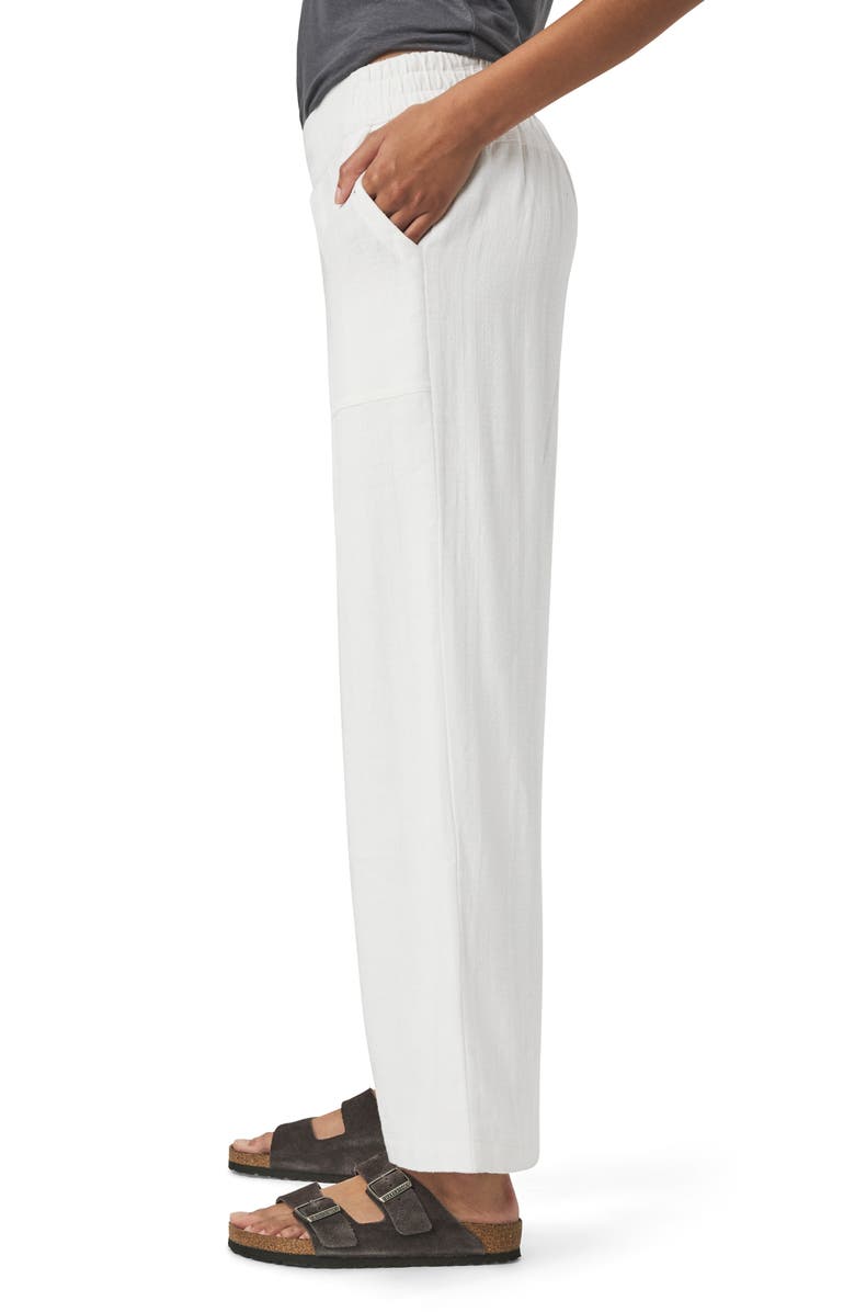 Splendid Layla Wide Leg Linen Blend Pants, Alternate, color, White