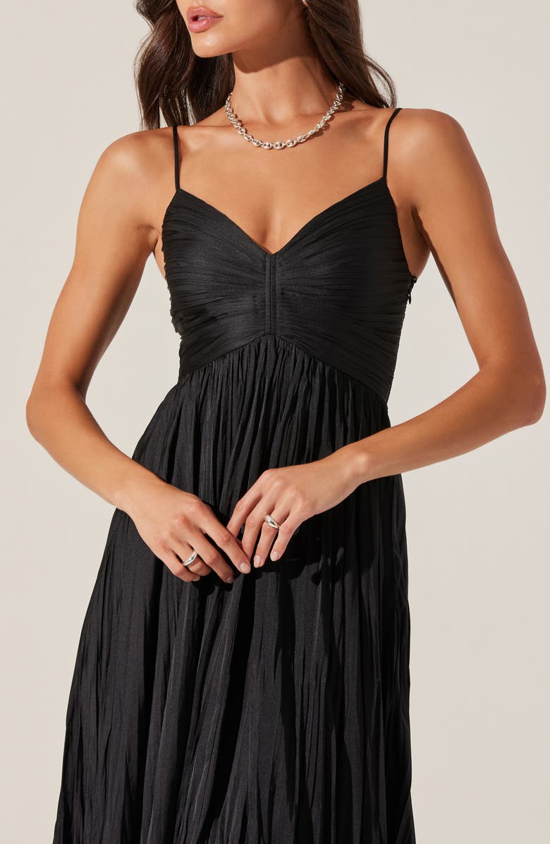 ASTR the Label Maeve Midi Dress, Alternate, color, Black