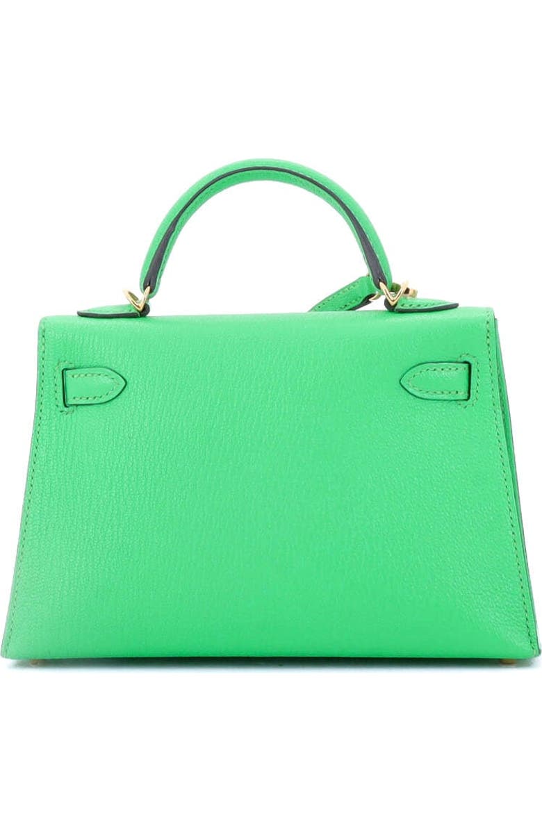 Pre-Owned Hermes Kelly Mini II Bag Green Chevre Mysore with Gold Hardware 20, Alternate, color, Vert Comics