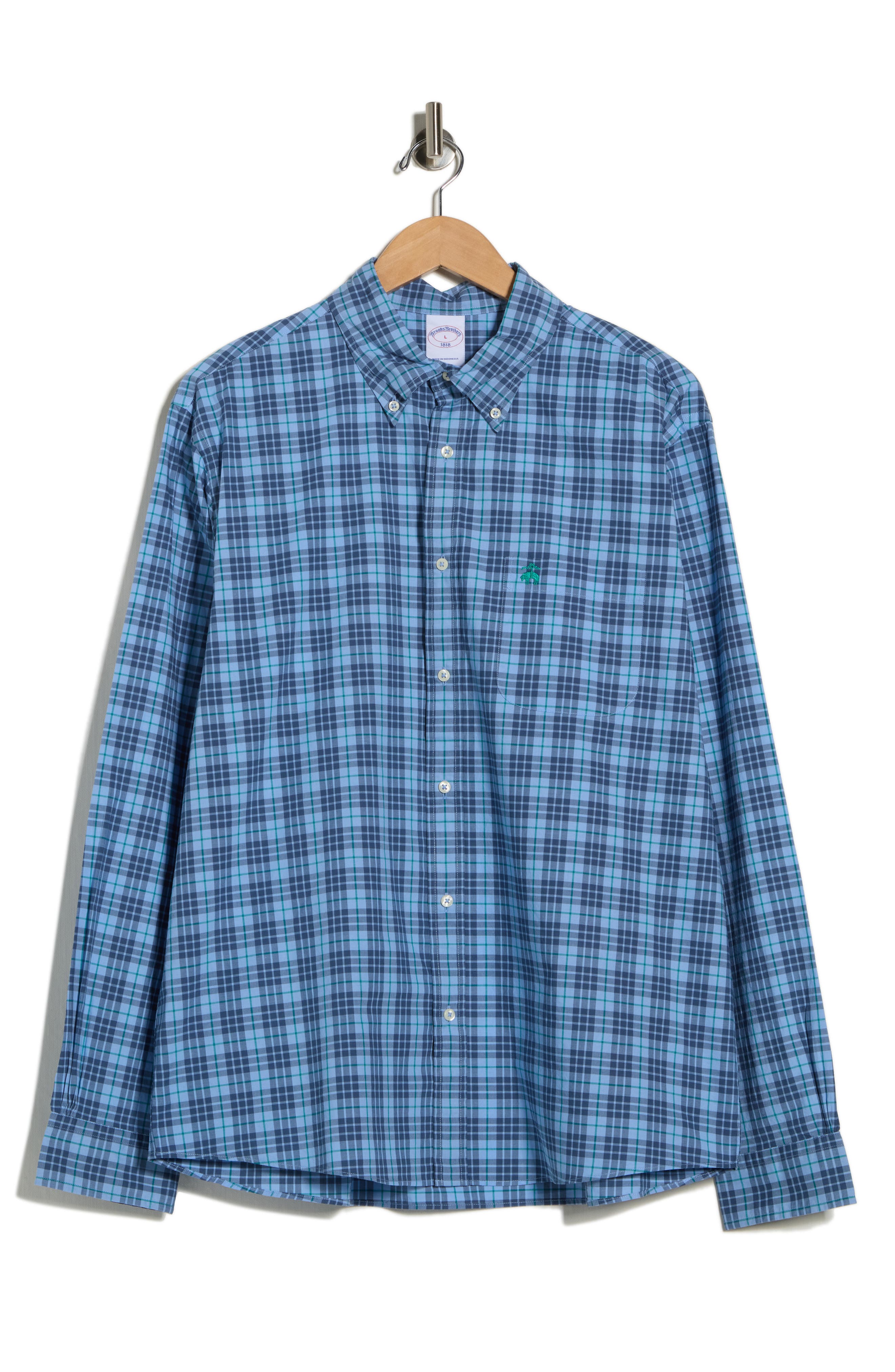 Brooks Brothers Plaid Cotton Button-Down Shirt