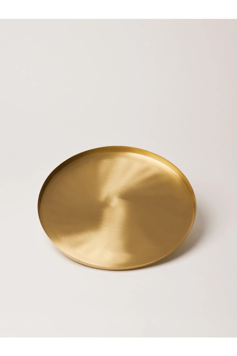 Heirloom Brass Serving Plate, Alternate, color, Brass