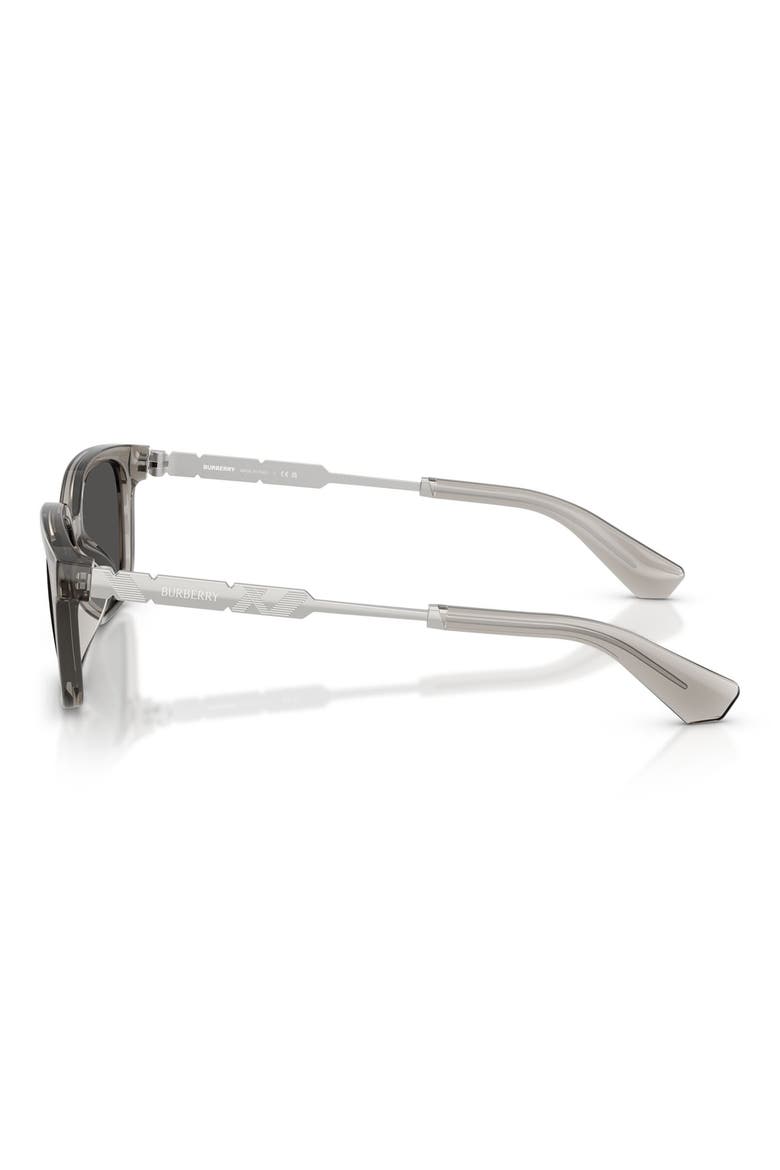 54mm Rectangular Sunglasses, Alternate, color, GREY / DARK GREY