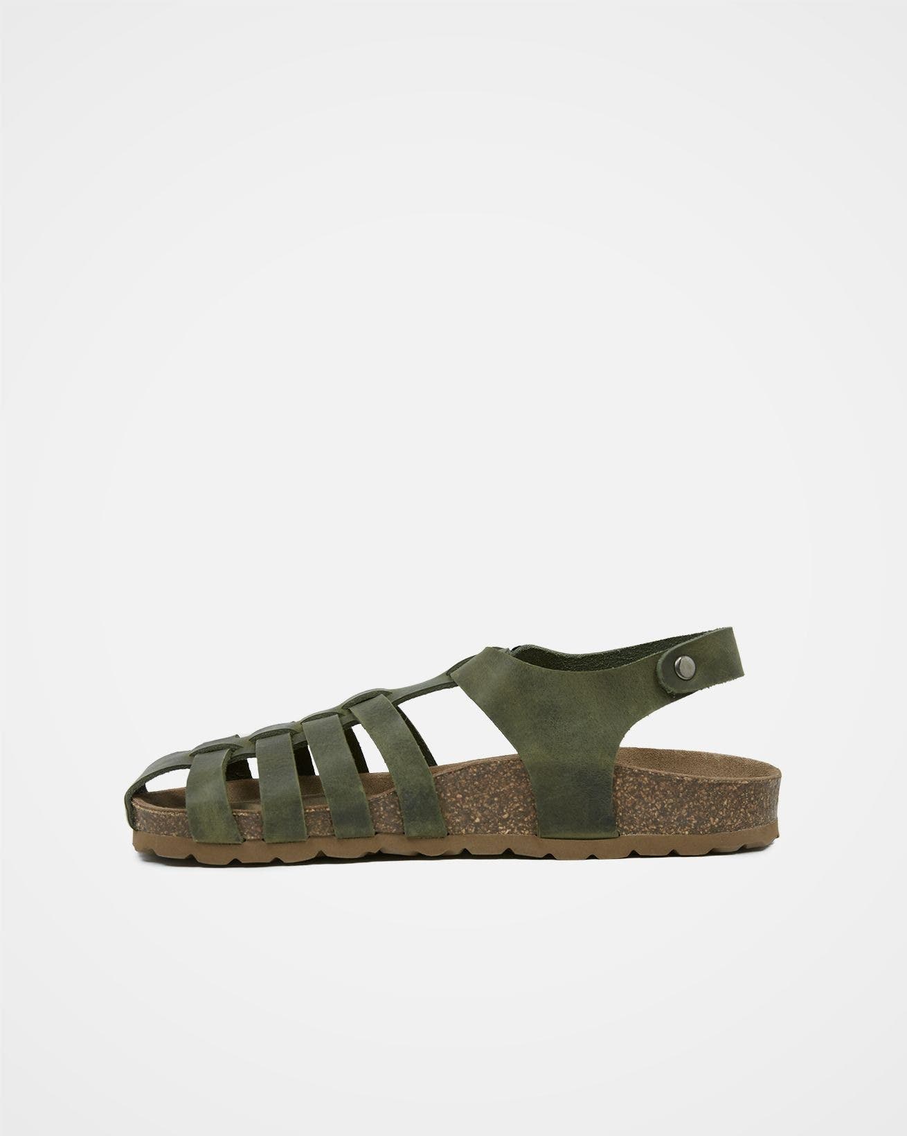 Celtic & Co. Fisherman's Sandal, Alternate, color, Olive