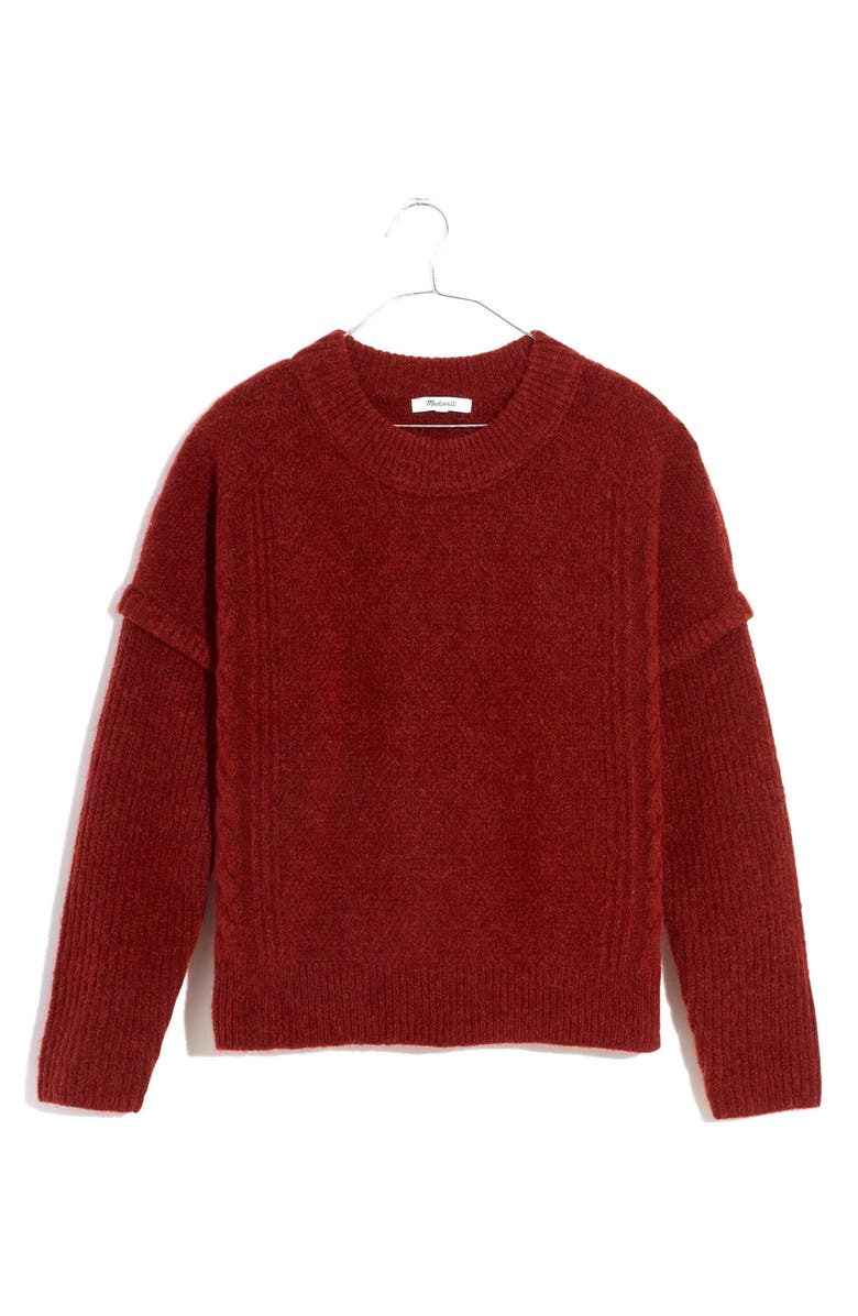 Madewell Havener Cable Pullover Sweater, Main, color,