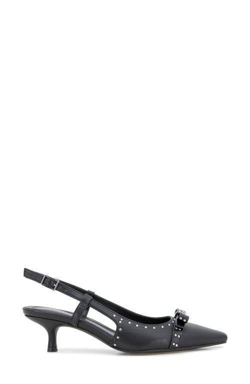Reaction Kenneth Cole Manchester Slingback Kitten Heel Pump In Black