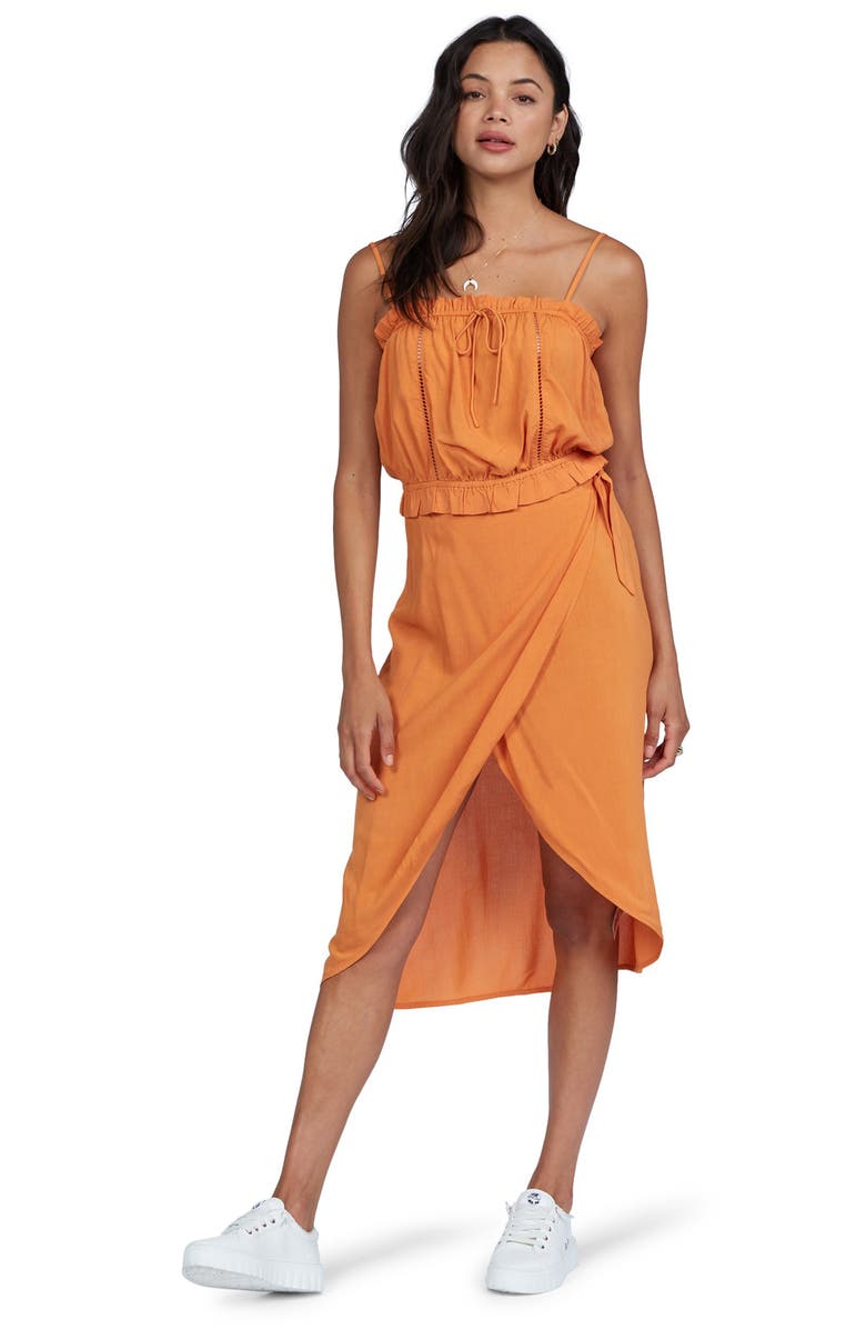 Roxy Destiny Waits Faux Wrap Skirt, Alternate, color,