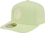 New Era Men's New Era Green Inter Miami CF Color Pack A-Frame 59FIFTY Fitted Hat
