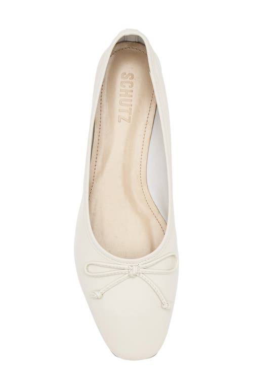 Schutz Arissa Ballet Flat In White