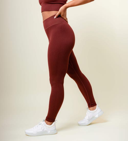 While On Earth™ High-rise Aura Tight 26" In Burgundy