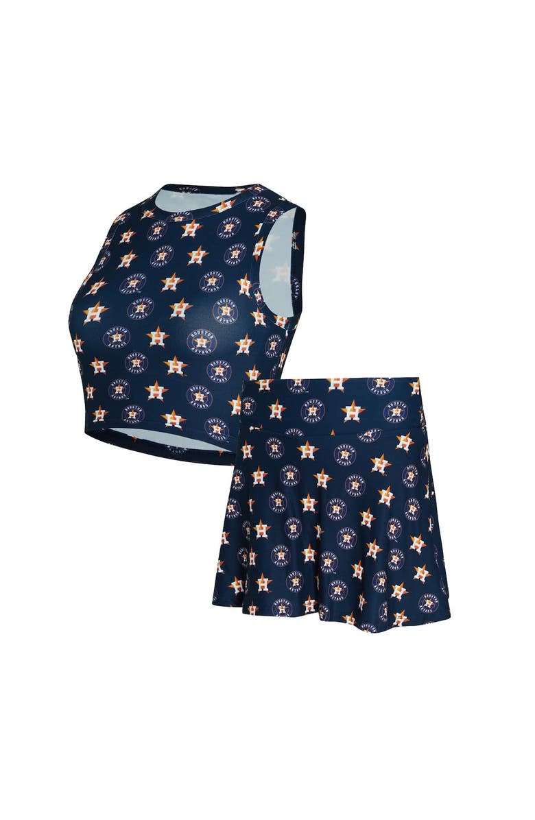 CONCEPTS SPORT Women's Concepts Sport  Navy Houston Astros Knit Tank Top & Skort Set, Alternate, color, Navy