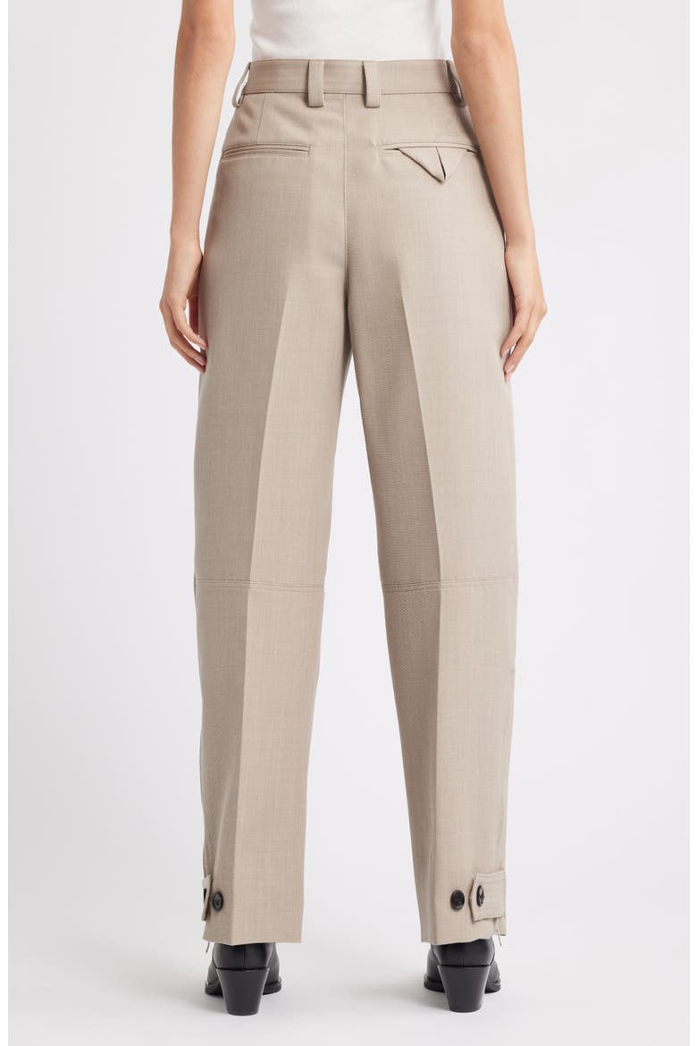 Soft Wool Twill Trousers, Alternate, color, 2611 BEIGE MELANGE