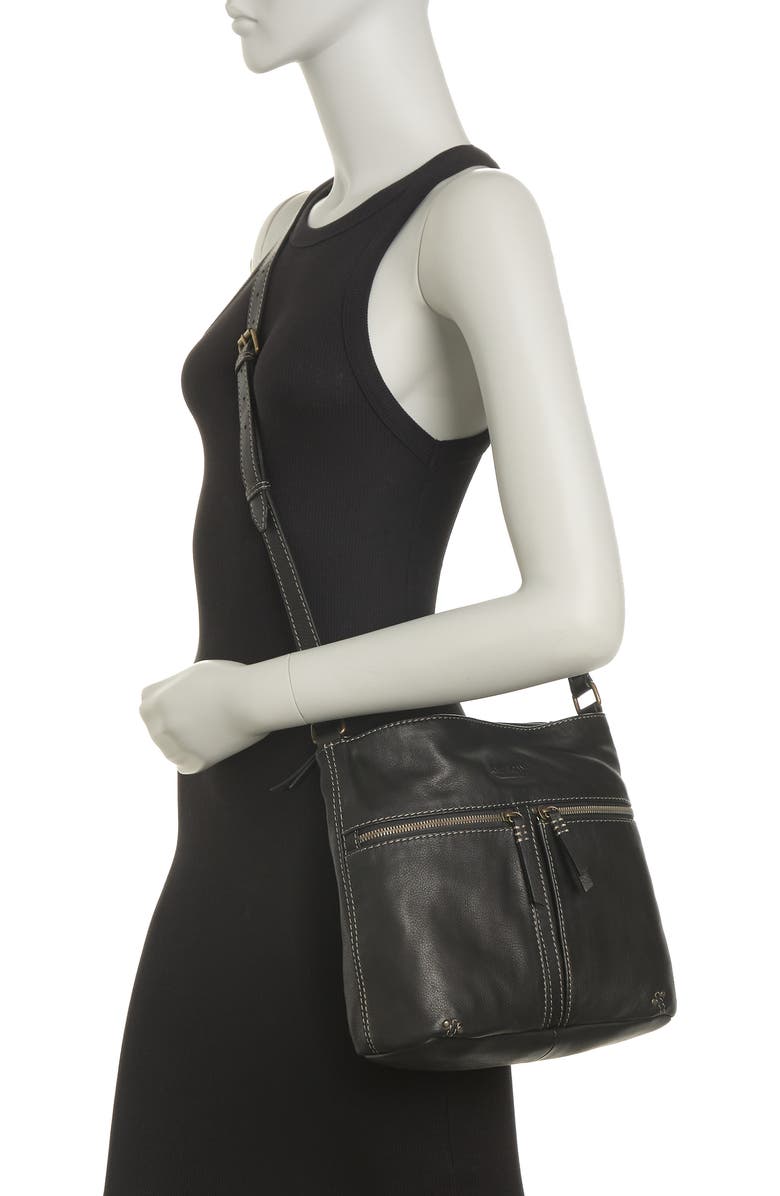 AMERICAN LEATHER CO. Hanover Double Entry Crossbody Bag, Alternate, color,