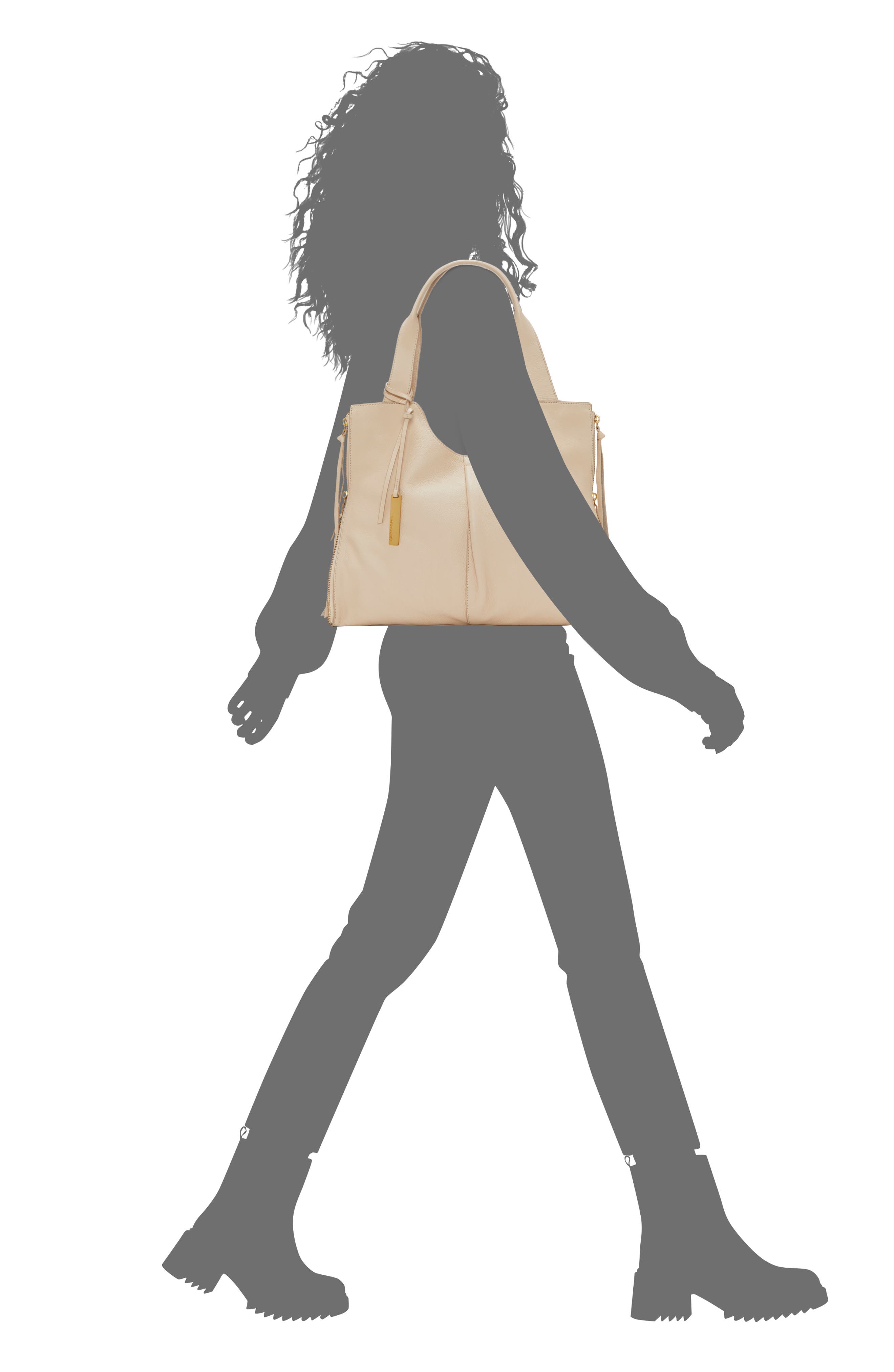 Vince Camuto Corla Leather Tote, Alternate, color, Light Beige