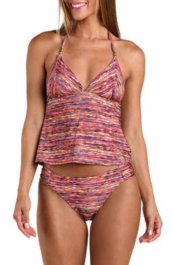 Shimmer Ripple Halter Tankini