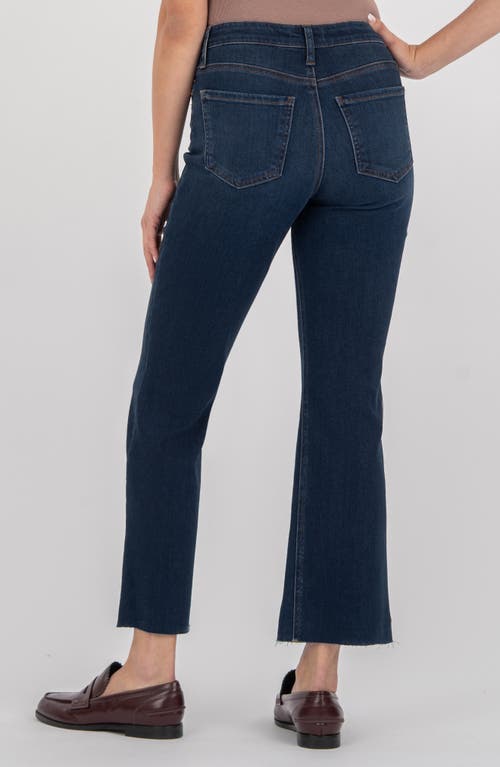 Kut From The Kloth Kelsey Raw Hem Kick Flare Jeans In Blue