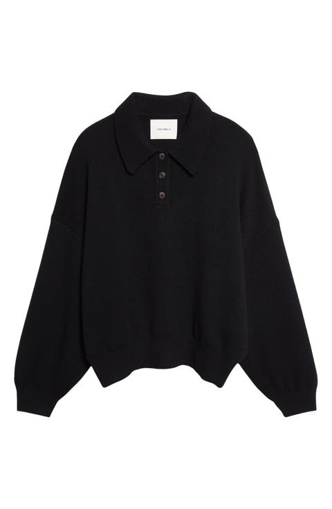 Etta Cashmere Polo Sweater