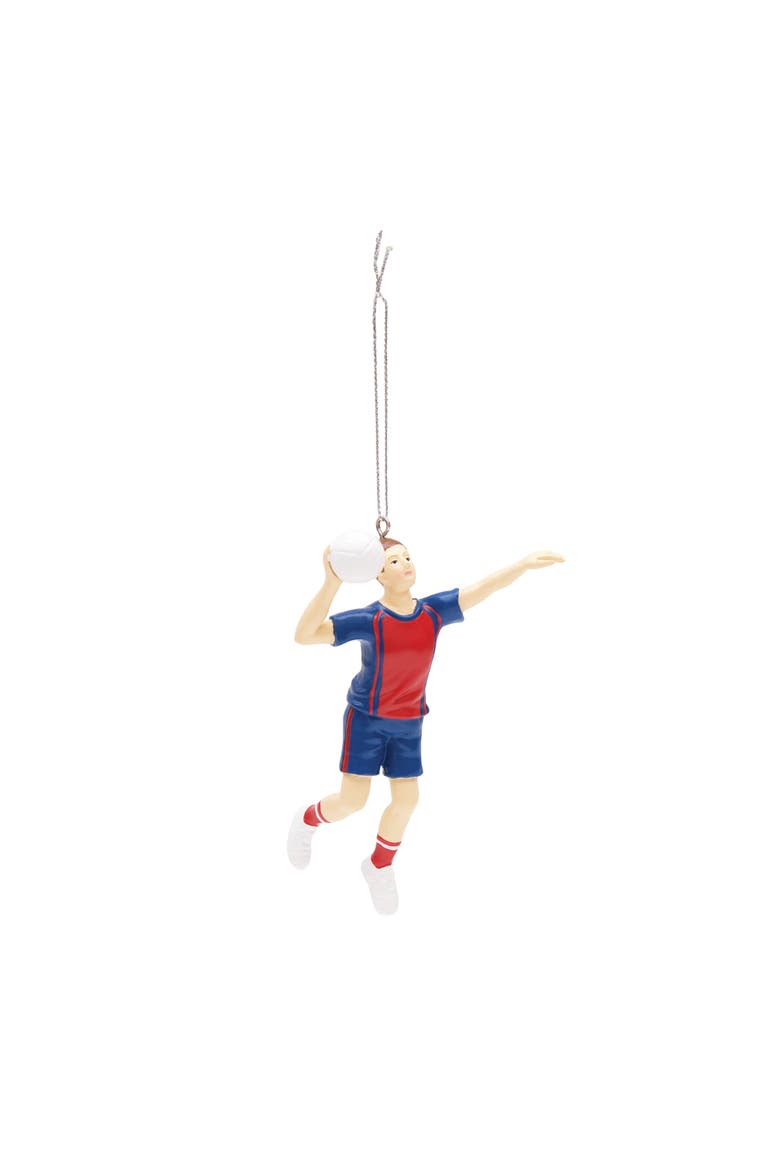 Volleyball Male Player Ornament, Main, color, Red