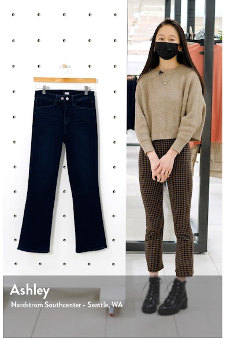 Claudine Double Button High Waist Ankle Flare Jeans video