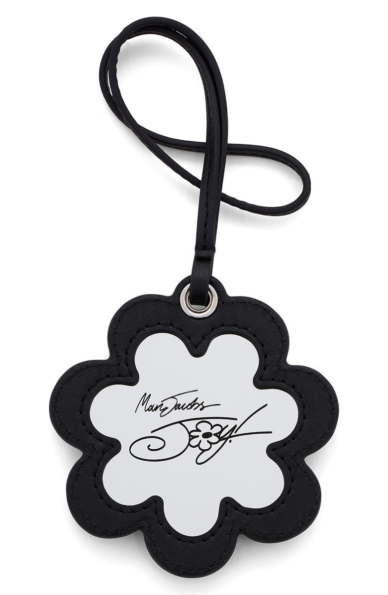 Marc Jacobs The Daisy Leather Mirror Bag Charm, Alternate, color, Blue Multi