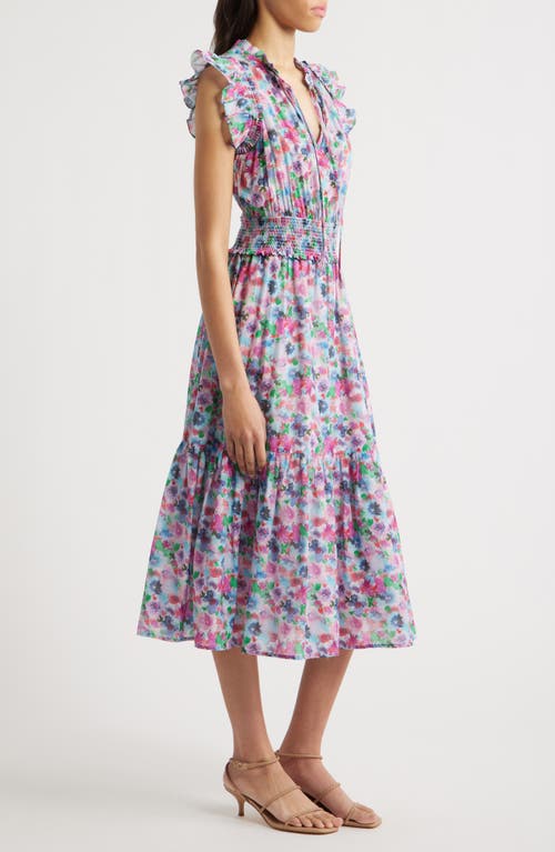 Rails Garden Floral Print Midi Dress In Spring Meadow