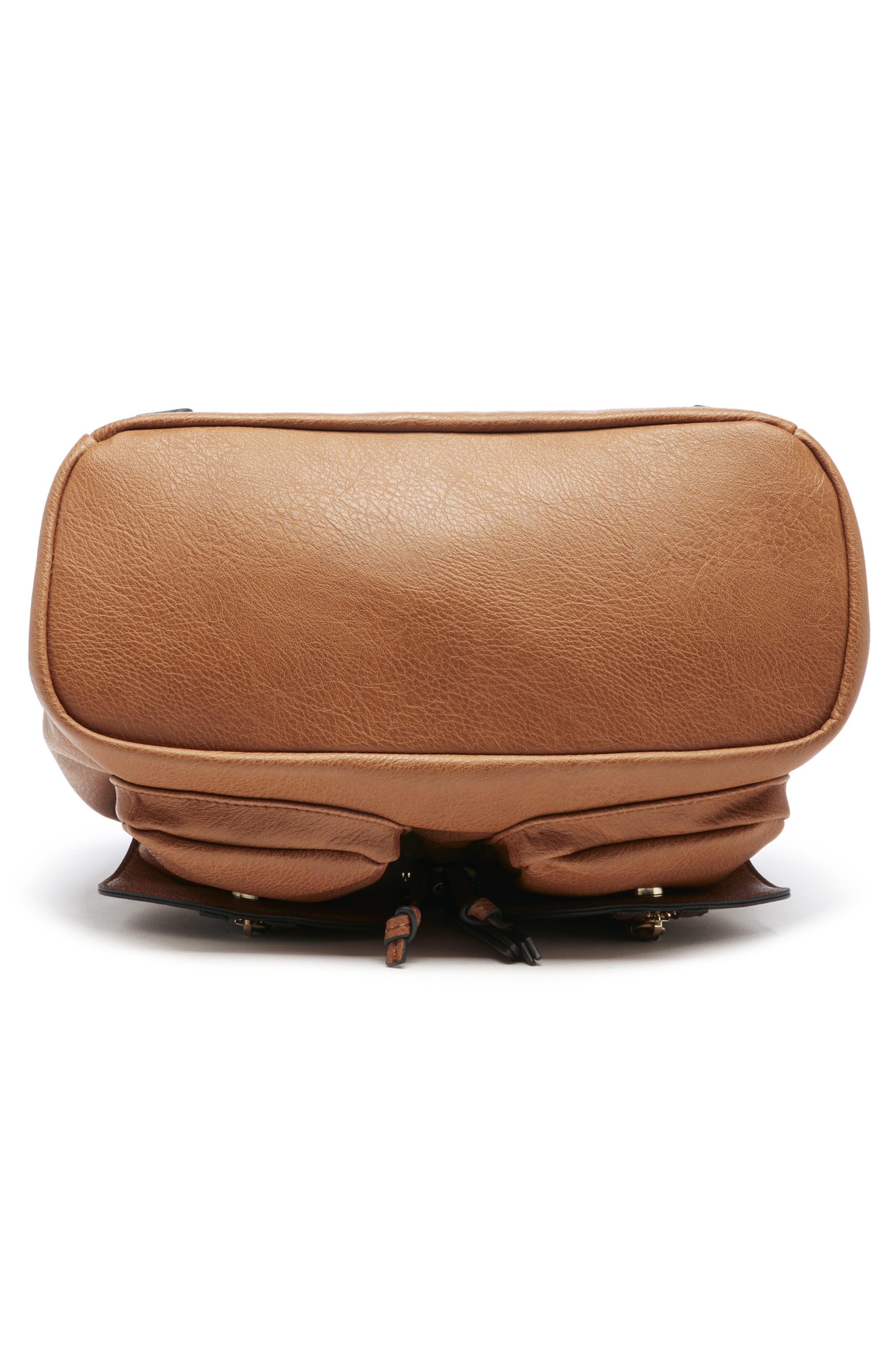 Sole Society Happy Faux Leather Backpack, Alternate, color, 