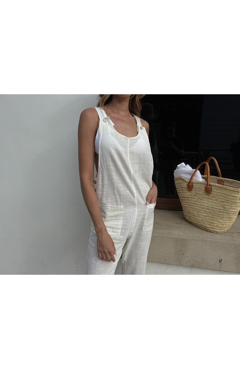 LSPACE Freya Cover-Up Jumpsuit, Alternate, color, Cream