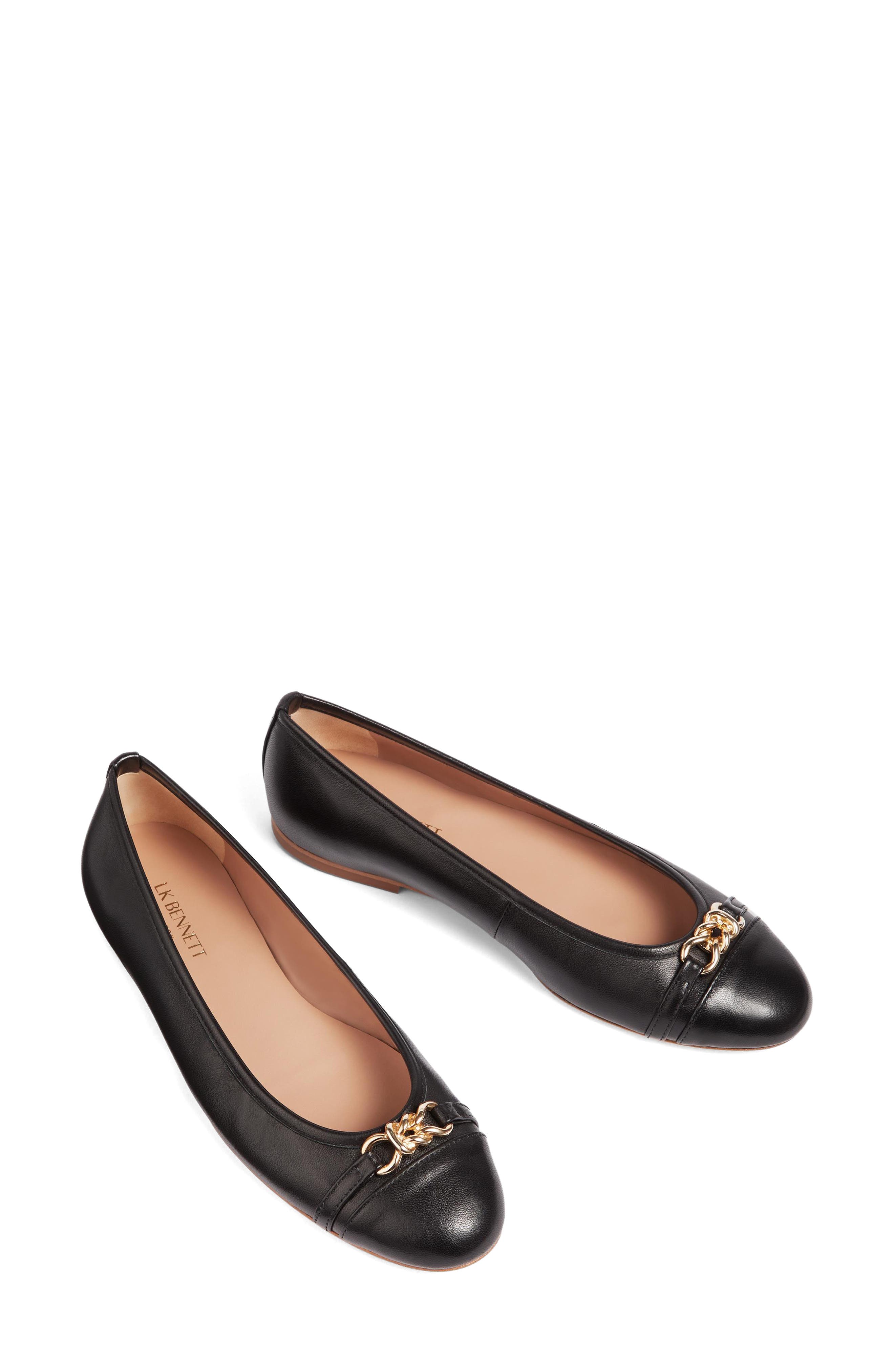 LK Bennett Brielle Cap Toe Flat, Alternate, color, 