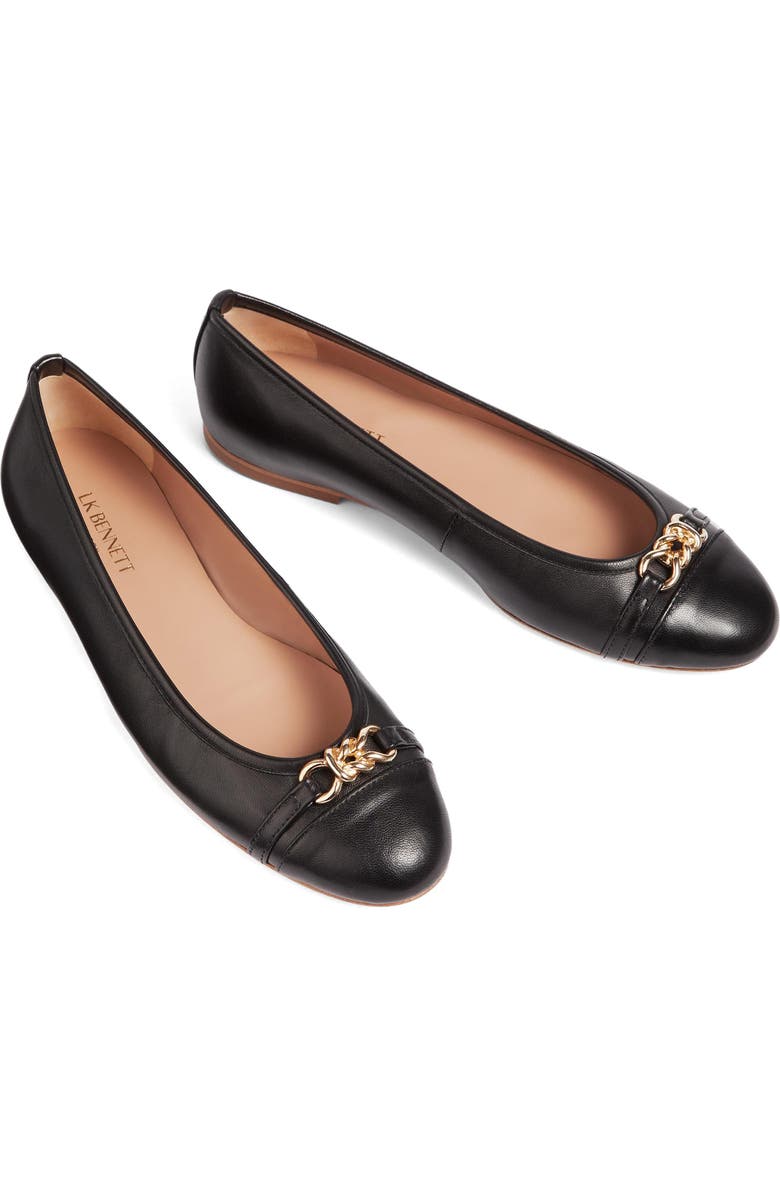 LK Bennett Brielle Cap Toe Flat, Alternate, color,