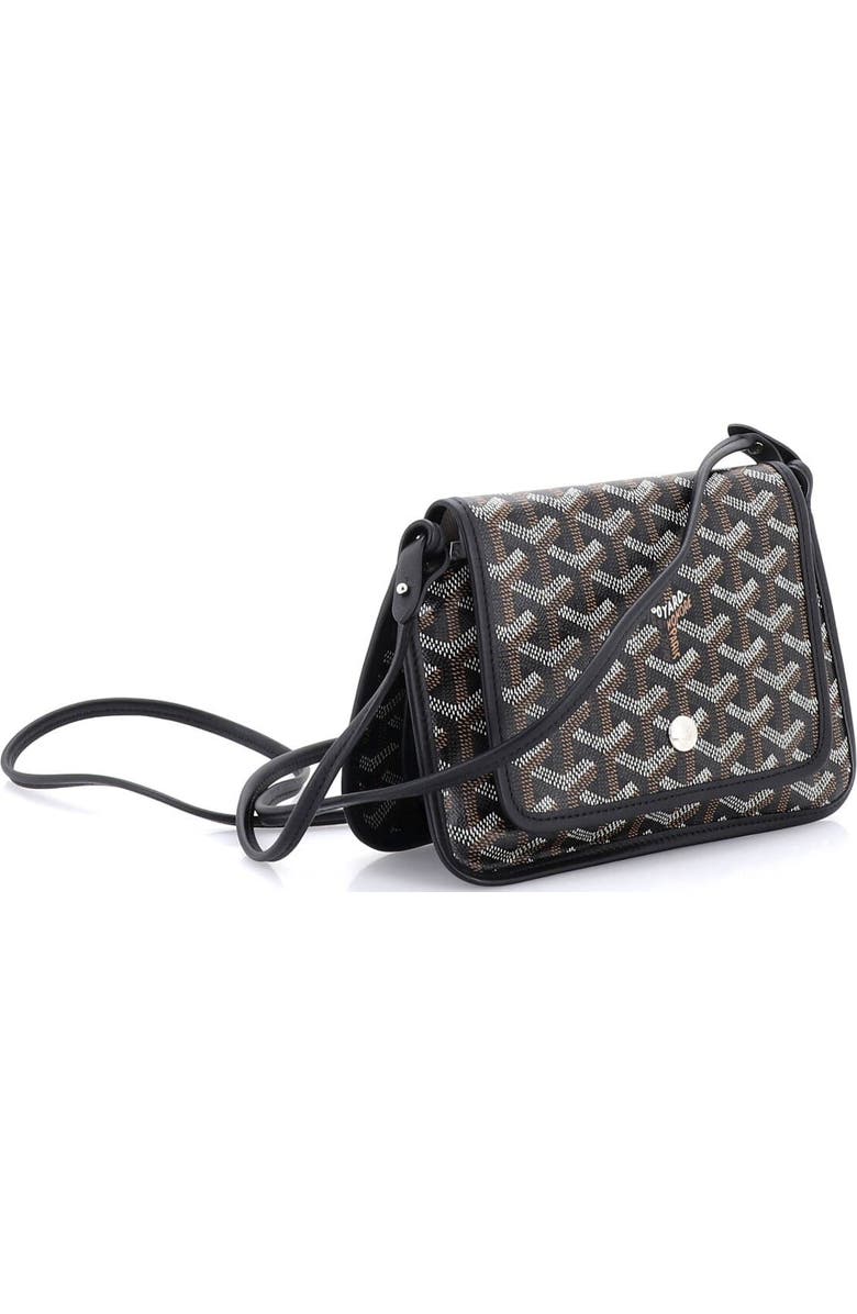 Pre-Owned Goyard Plumet Clutch Wallet Coated Canvas, Alternate, color, Black