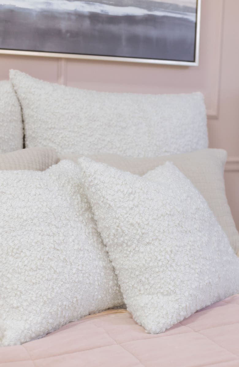 Pom Pom at Home Murphy Bouclé Big Pillow, Alternate, color, Ivory
