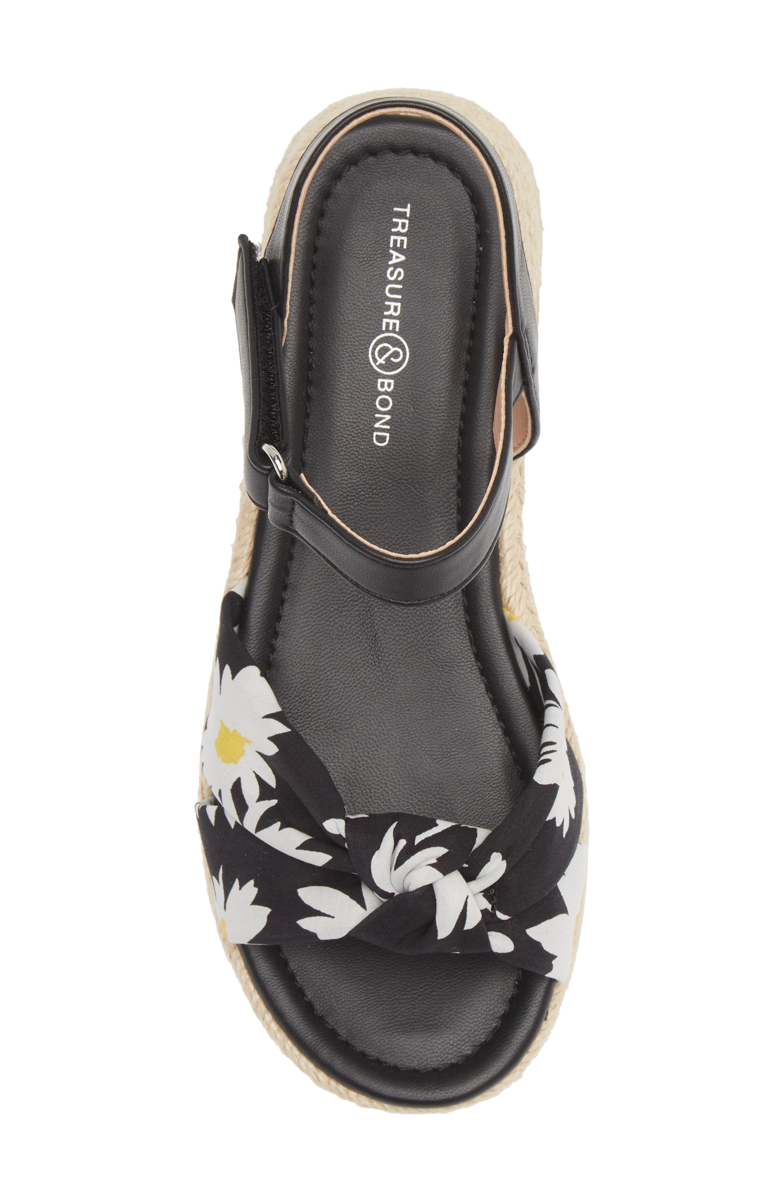 Treasure & Bond Bren Flower Strap Platform Sandal, Alternate, color, 