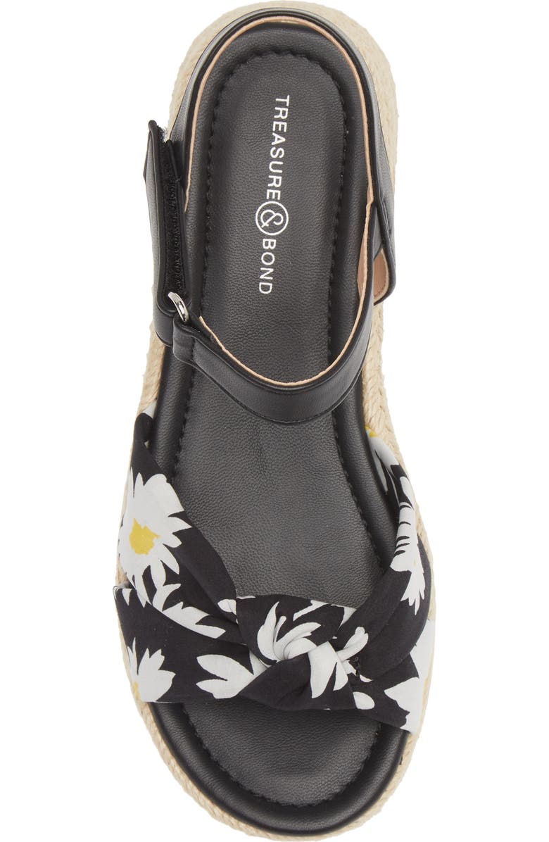Treasure & Bond Bren Flower Strap Platform Sandal, Alternate, color,