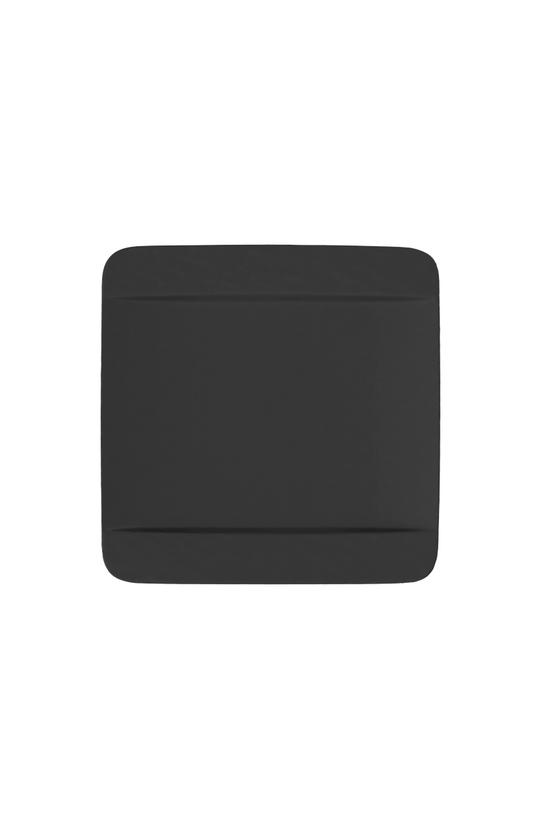 Villeroy & Boch Manufacture Rock Square Dinner Plate, Main, color, Black