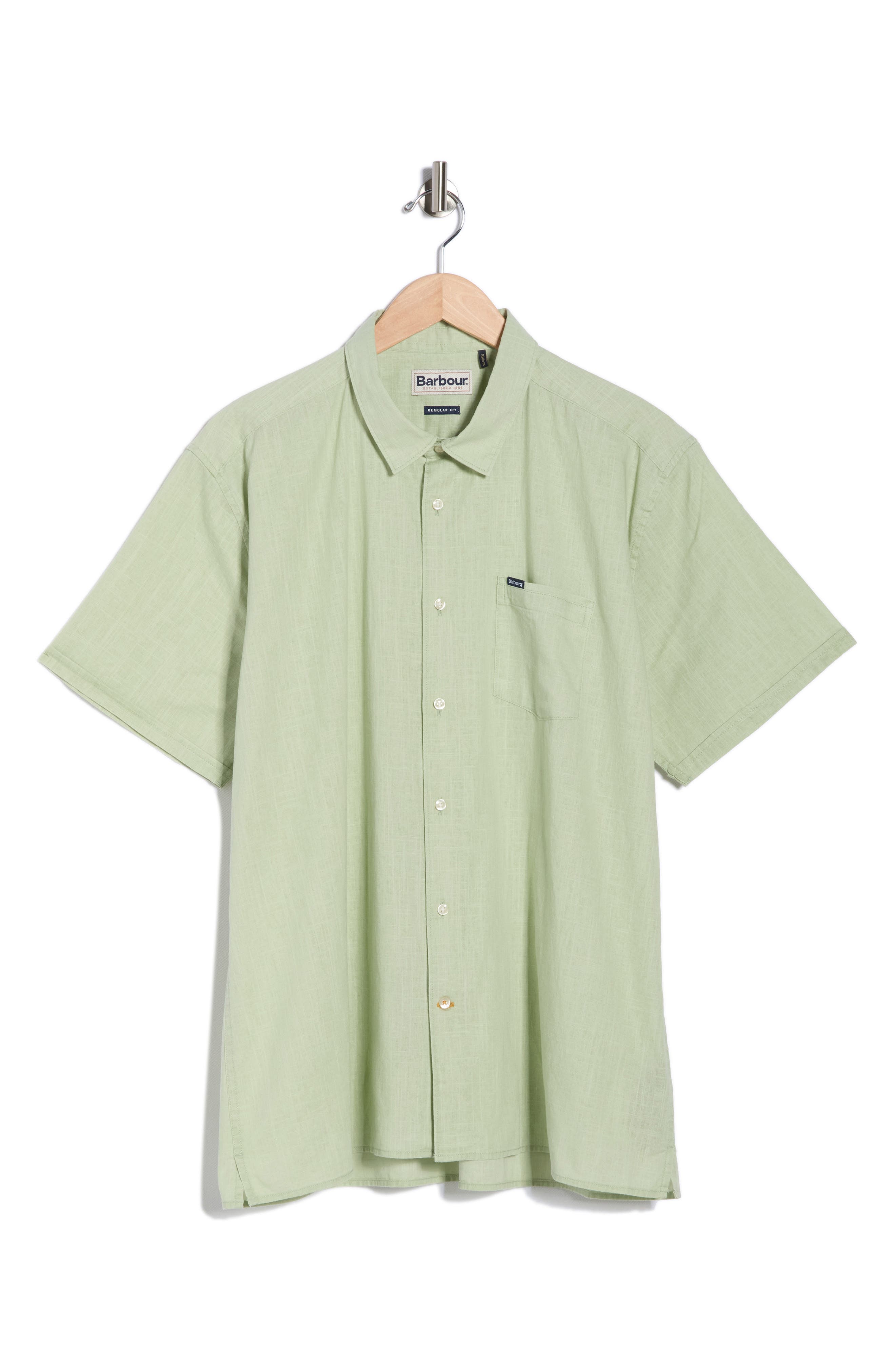 Barbour Pigment Dyed Cotton Button-Up Shirt