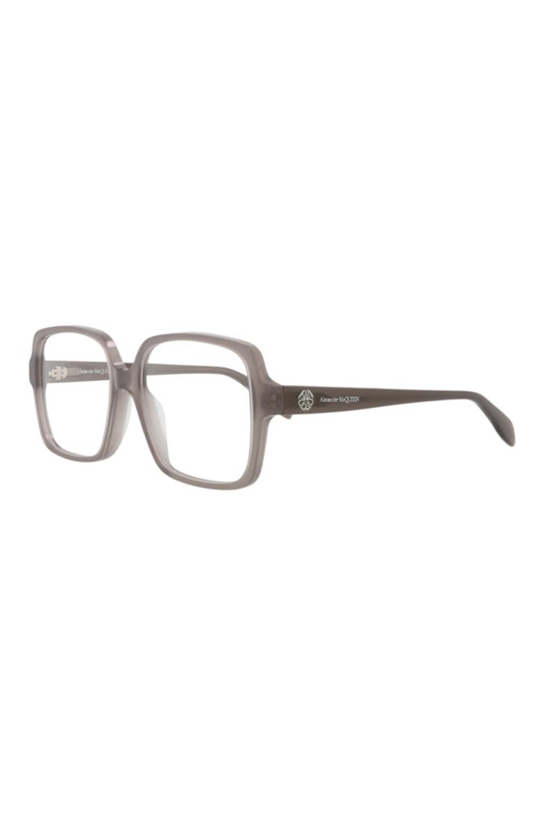 55mm Square Optical Glasses, Alternate, color, GREY GREY TRANSPARENT