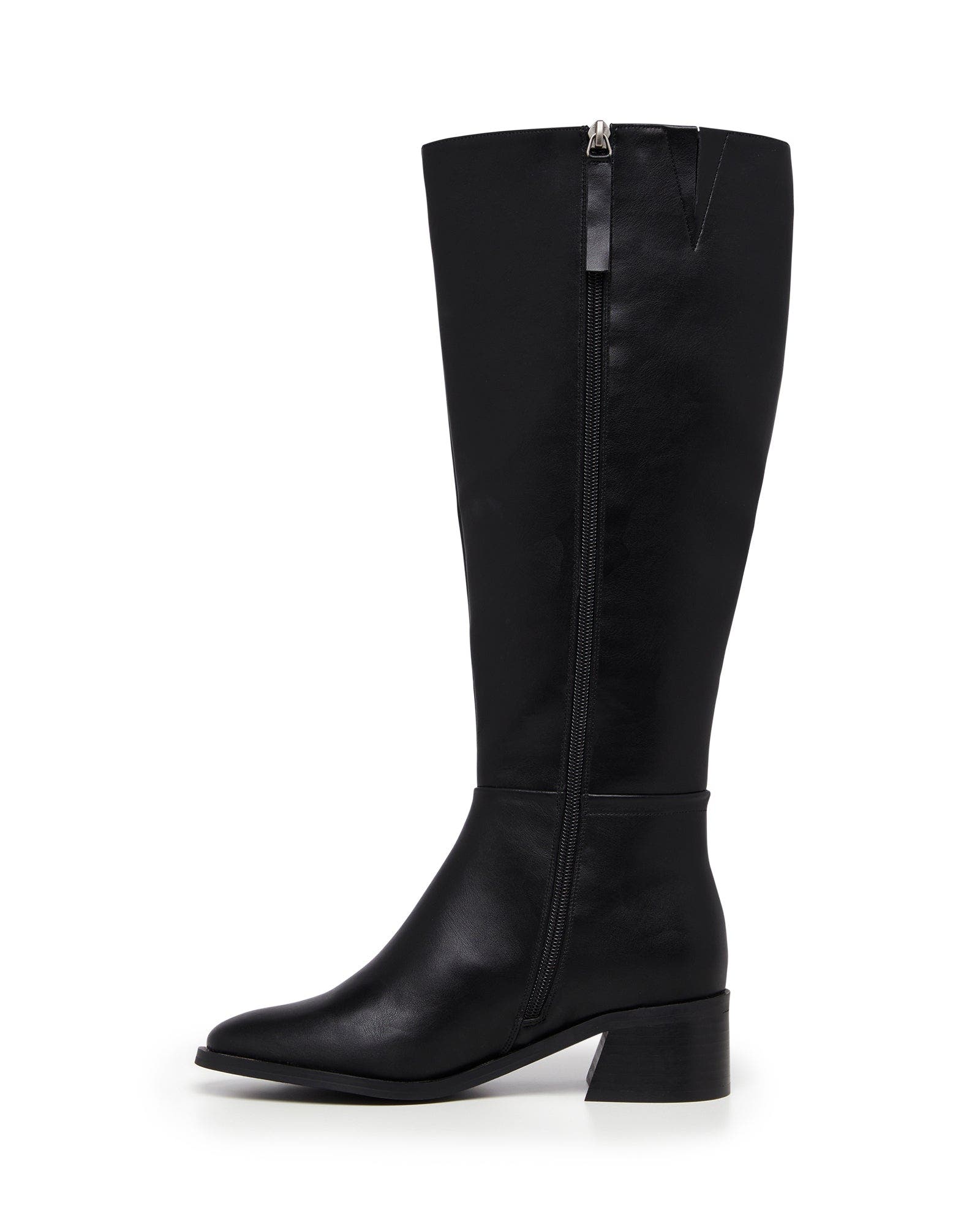 Therapy Australia Neva Knee-High Boot, Alternate, color, Black Smooth Pu