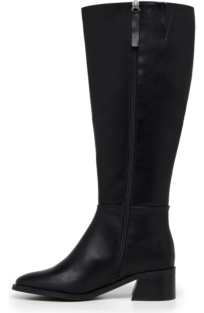 Therapy Australia Neva Knee-High Boot, Alternate, color, Black Smooth Pu
