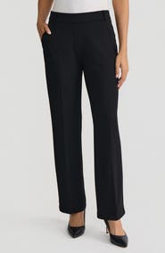 KASPER The Audrey Pull-On Straight Leg Trousers