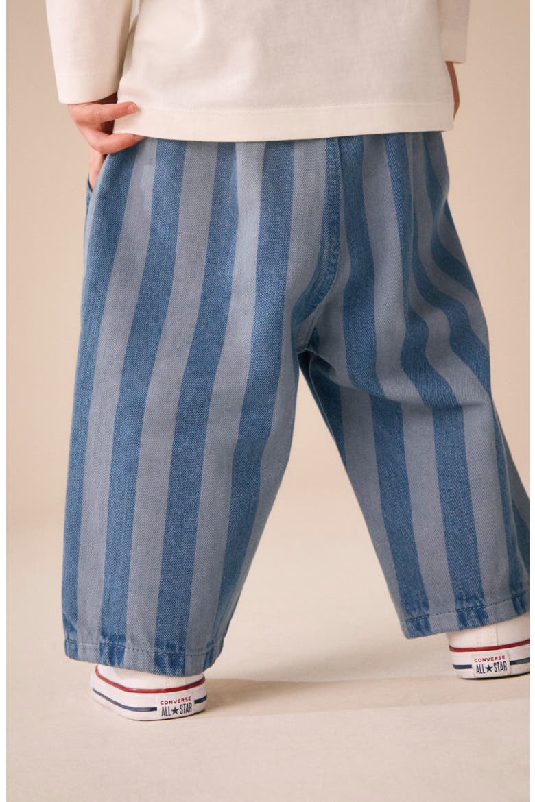 Kids' Striped Wide Leg Pants, Alternate, color, BLUE