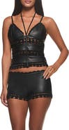 I.AM.GIA Zadi Faux Leather Top