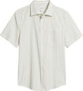 Nordstrom Cotton Blend Seersucker Button-Up Shirt