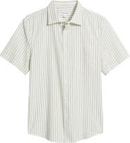 Nordstrom Cotton Blend Seersucker Button-Up Shirt