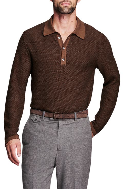 Long Sleeve Sweater Polo