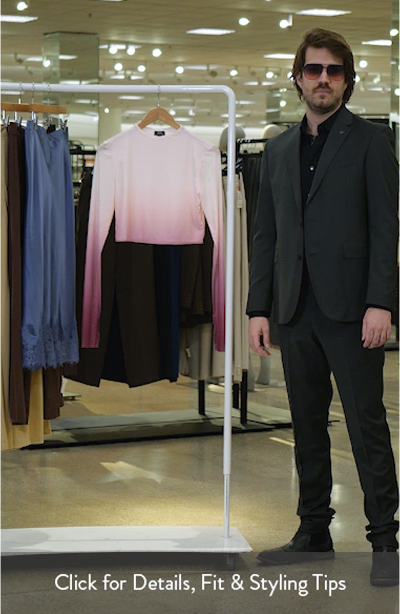 Eleni Ombré Mesh Crop Top, sales video thumbnail